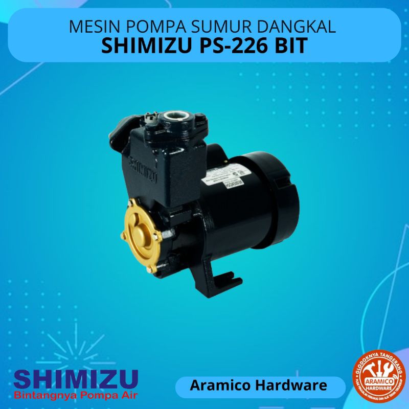 Pompa Air Sumur Dangkal Shimizu PS 226 BIT 200W Non-Otomatis