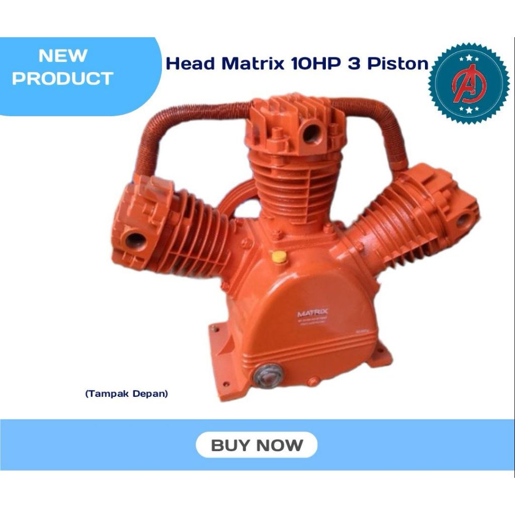 Kepala Kompresor Matrix 10HP DW3100/ Air Head Kompresor Matrix DW3100 10HP 3Bar