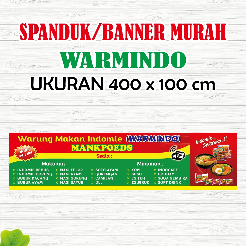 spanduk banner warmindo warung indomie