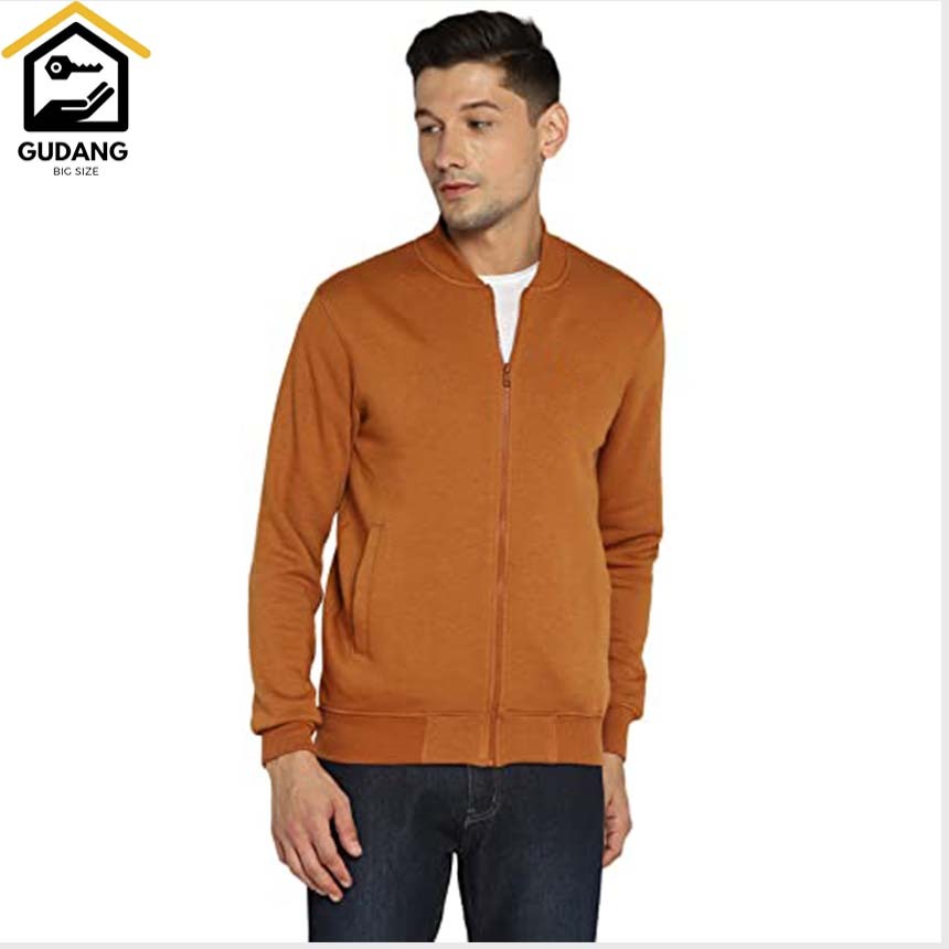 JAKET BOMBER JAKET PRIA RESLETING OVERSIZE KUNYIT S-6XL BOMBER JUMBO
