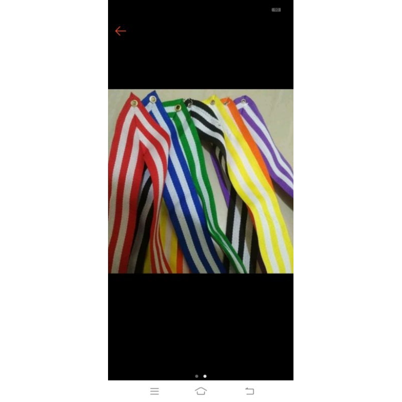 

Pita Medali/Tali Medali 110 cm Lebar 3 cm Model Mata Ayam Berbagai Macam Pilihan Warna Tali