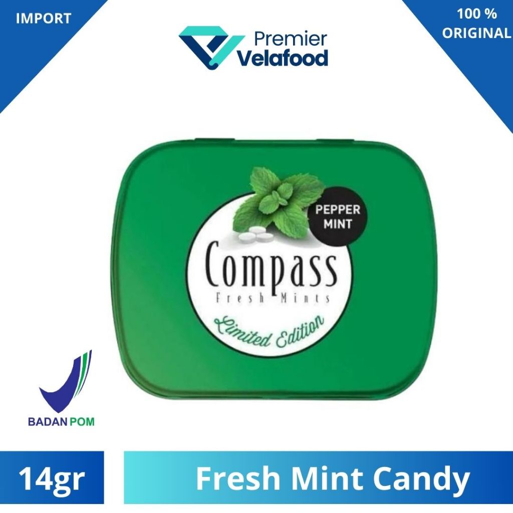 

[HALAL] COMPASS FRESH MINT PERMEN MINT ICE CANDY I PERMEN MINT SUGAR FREE I PENGHILANG BAU MULUT