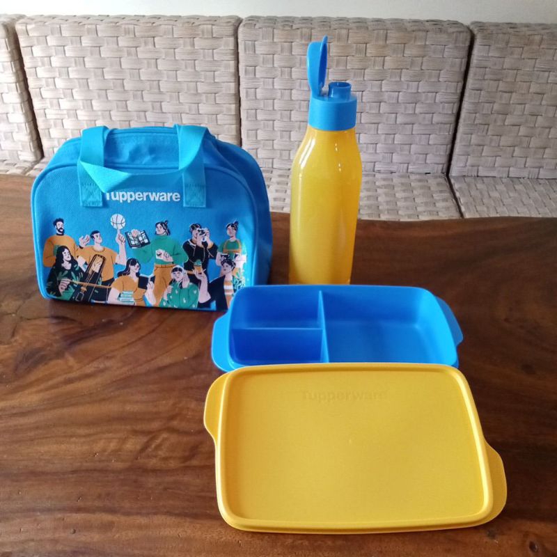 Tas Bekal Tempat Makan dan Botol Minum Tupperware Cool Teen