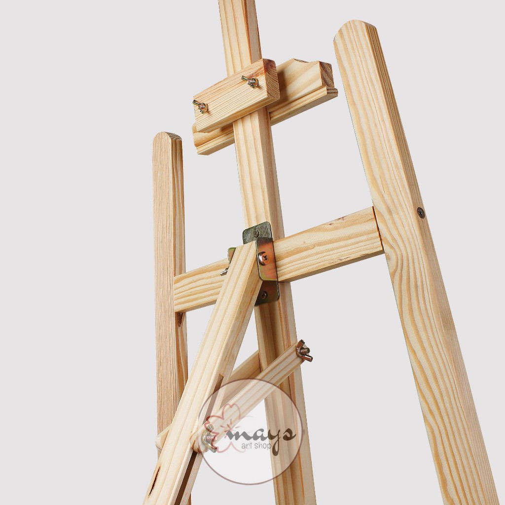 

[Premium] Easel Kayu Stand Tinggi 150 cm - Standing Tripod - Wooden Easel Pine Wood - Stand Foto -Stand Kanvas Lukis - Penyangga Bingkai - Standing Lukisan Frame Ucapan Selamat