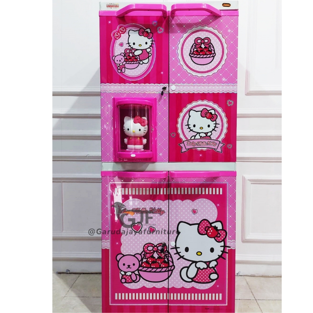 [BANYAK KARAKTER] LEMARI PLASTIK KARAKTER ANAK + BONEKA / LEMARI SERBAGUNA PLASTIK BERGAMBAR UNTUK A