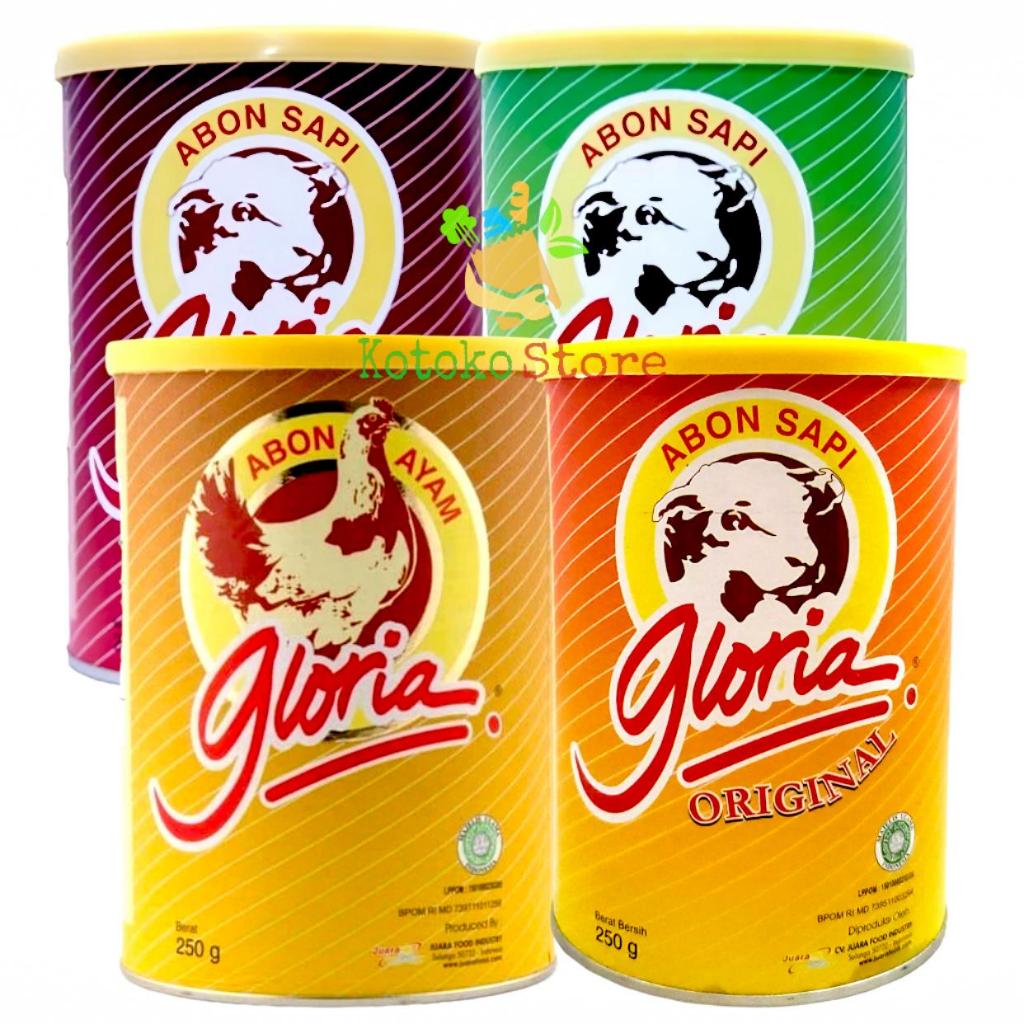 

Gloria Abon Sapi Original / Gloria Abon Sapi Bawang / Gloria Abon Ayam 250gr