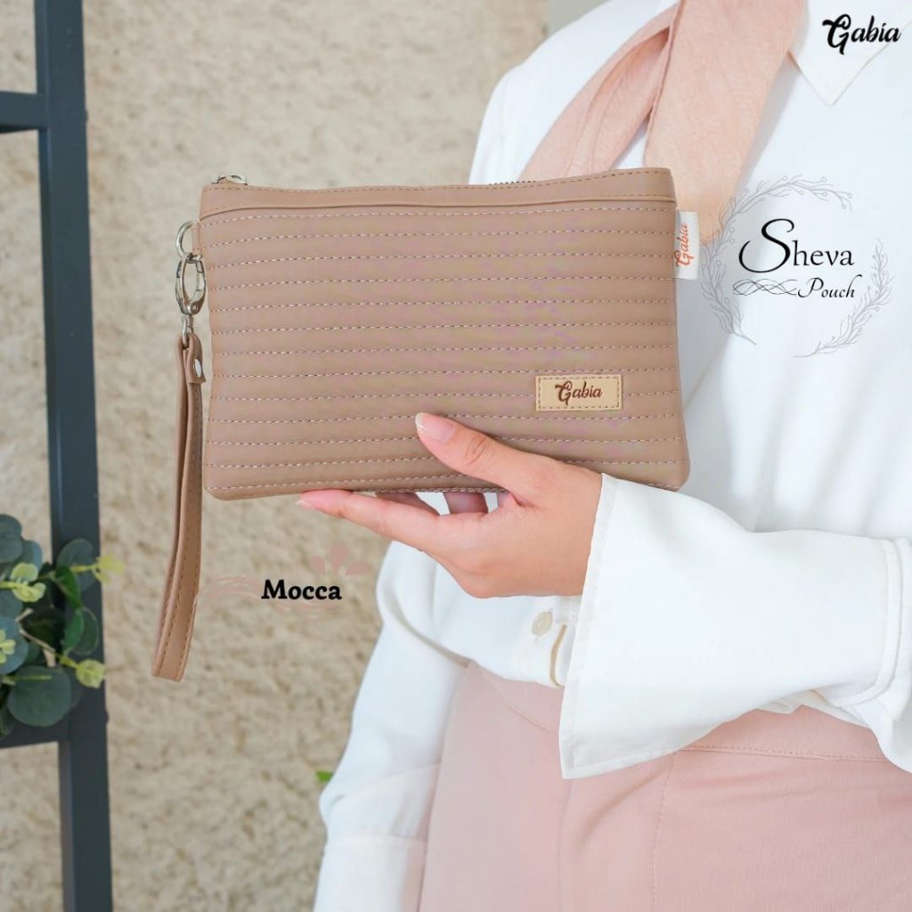 Vast Galeri SHEVA POUCH GABIA - Dompet Wanita Terbaru/  Dompet makeup / Dompet hp anti air