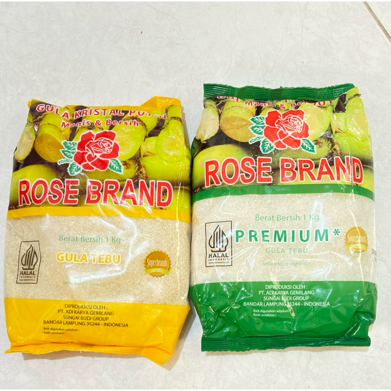 Gula Pasir Rose Brand 1 kilo KG Hijau Kuning Sembako Murah Surabaya