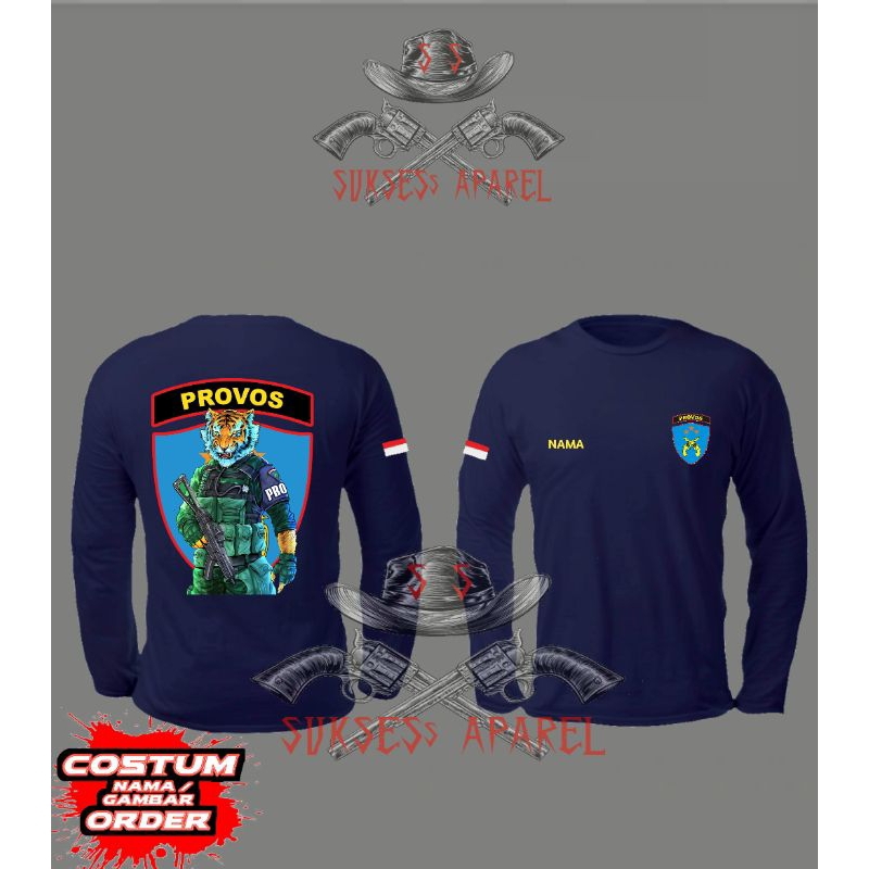 kaos provos lengan panjang/polri