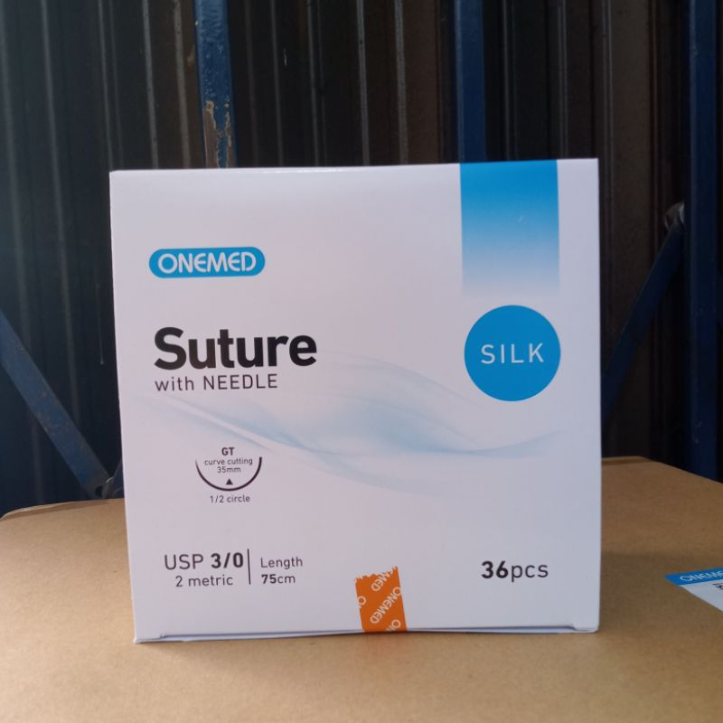 BENANG JAHIT SUTURE SILK ONEMED 3/0 dan 2/0