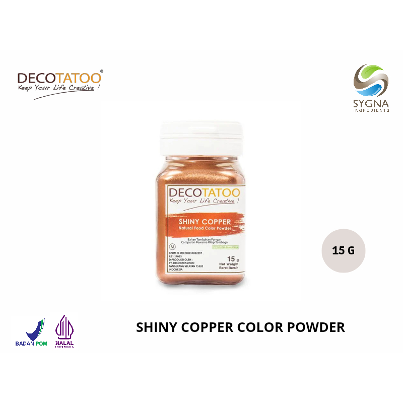

Pewarna Makanan - Shiny Color Decotatoo - Shiny Copper Powder Color