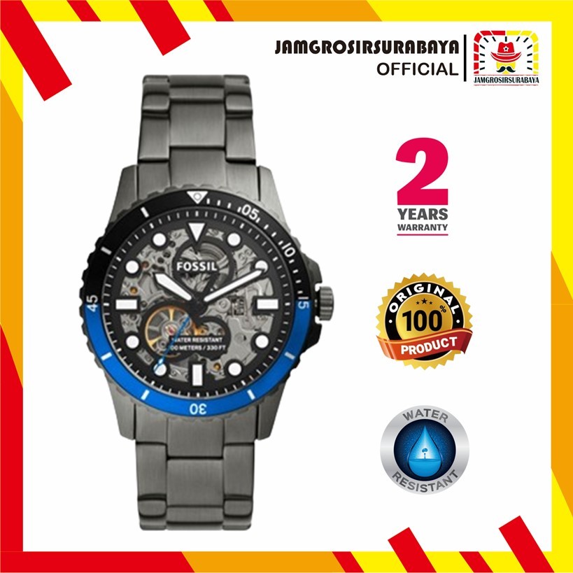 [PROMO] Jam Tangan Pria FossiI ME3201 / ME 3201 Fossil FB-01 Automatic Smoke Stainless Steel Origina