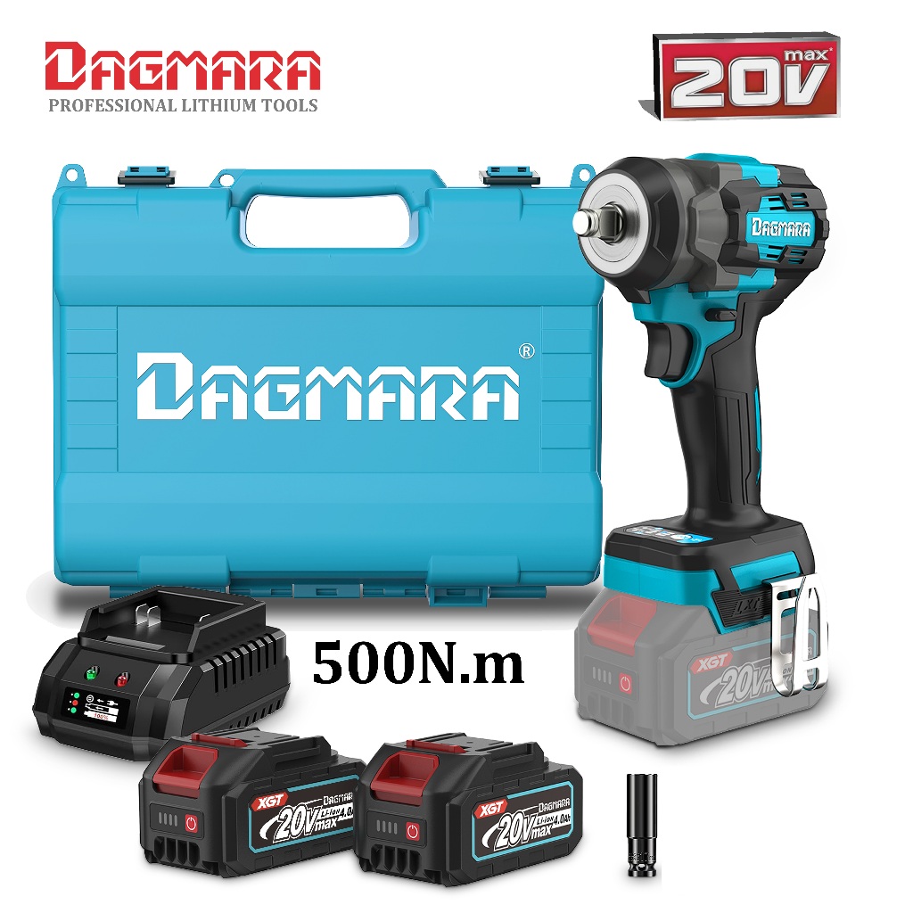 DAGMARA 1/2 INCH 500N.M BRUSHLESS HEAVY DUTY CORDLESS IMPACT WRENCH DIW500
