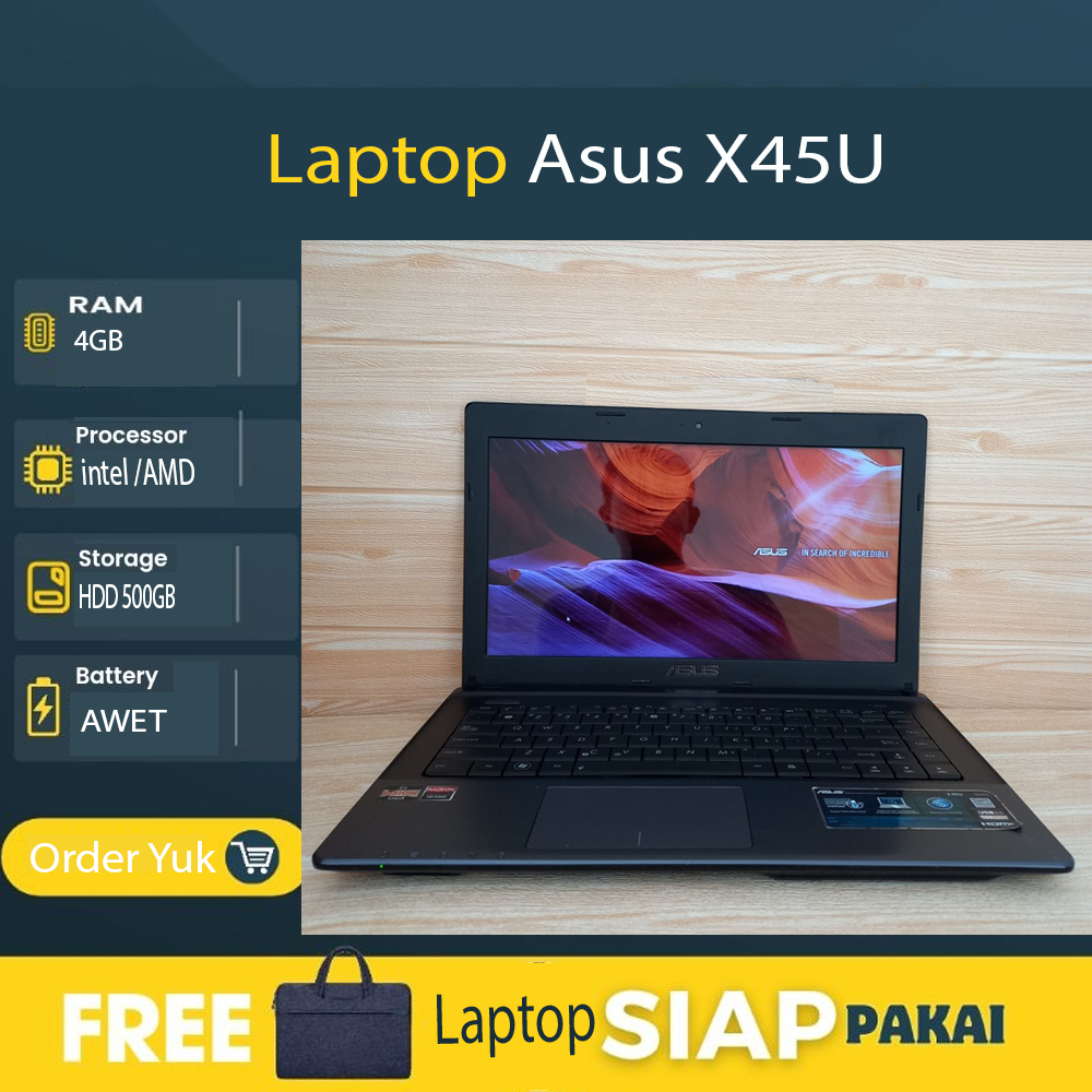 Laptop Asus X45U 4GB 500GB Windows10