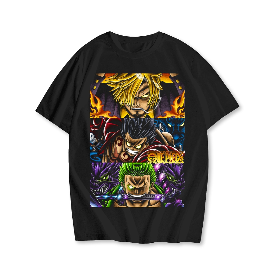 Kaos Baju Sanji Luffy Zoro One Piece Kaos Anime