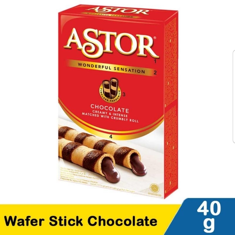 

ASTOR WAFER STICK CHOCOLATE 40G