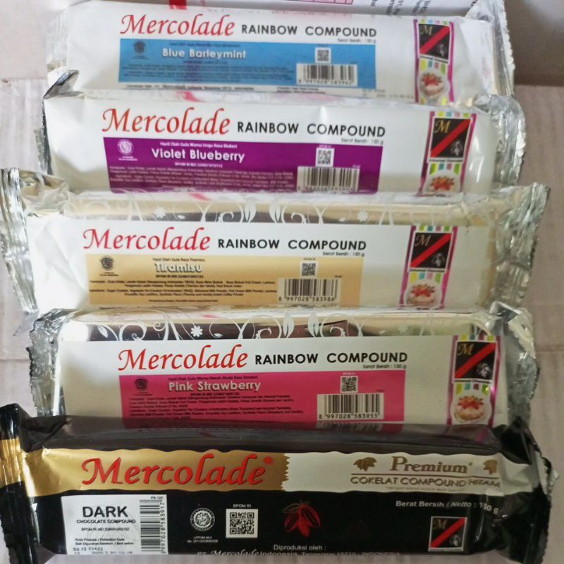 

Mercolade coklat batangan warna warni 150gr