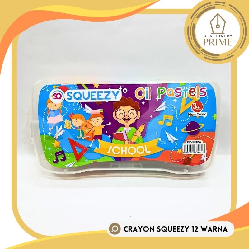 

Crayon Murah SQUEEZY Oil Pastel 12 Warna