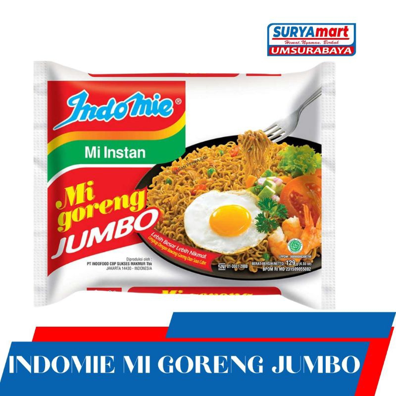 

INDOMIE MI GORENG JUMBO 129 GRAM