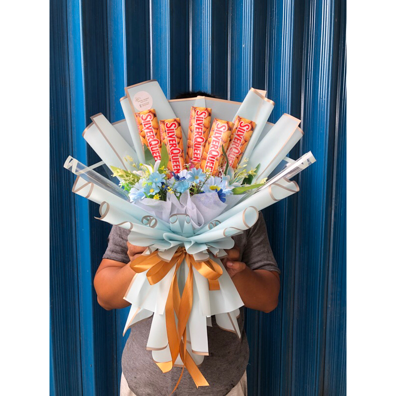 

Buket coklat Silver Queen besar isi 5