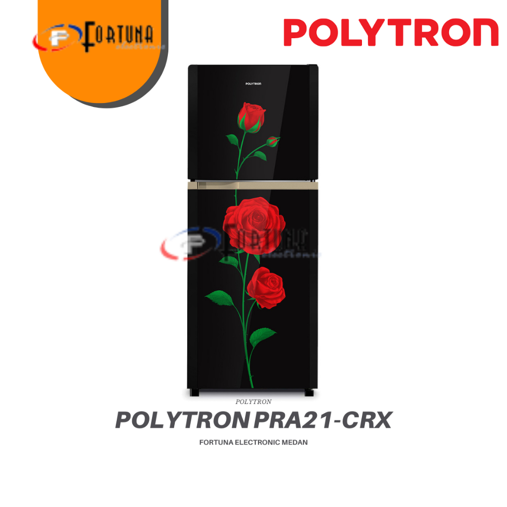 KULKAS POLYTRON PRM 21 CRX LEMARI ES 2 PINTU PRM21CRX MEDAN