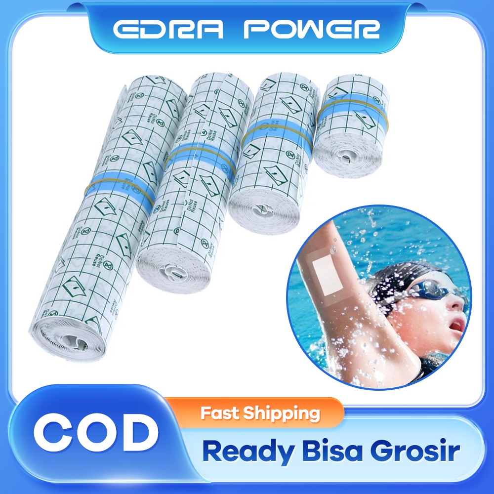Perban Anti Air Plaster Penutup Luka Anti Air 2m/5m/10m Film Perbaikan Luka Tato Tranparent Film Dre