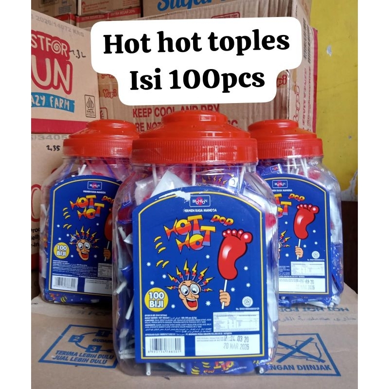 

hot hot pop permen kaki toples