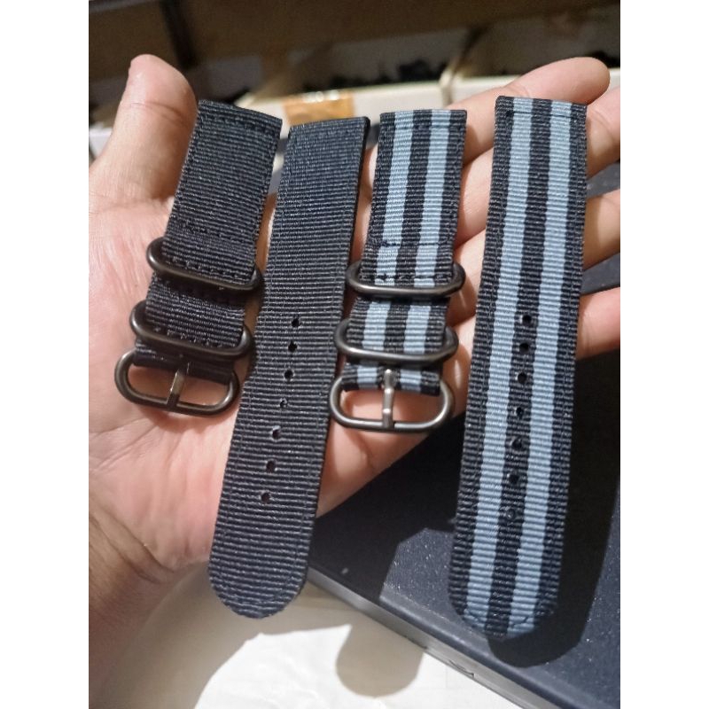 Tali Jam Kanvas Nato Seiko 18mm 20mm 22mm