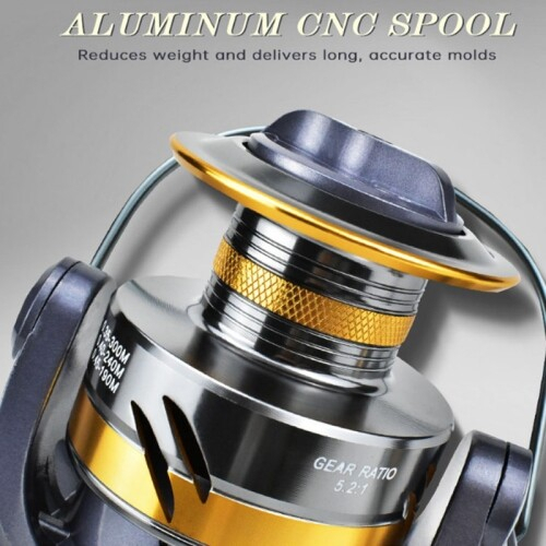 BESTPROMO DEUKIO Reel pancing Fishing reel pancing Spinning Reel Reel Pancing Metal Spool 5.2:1