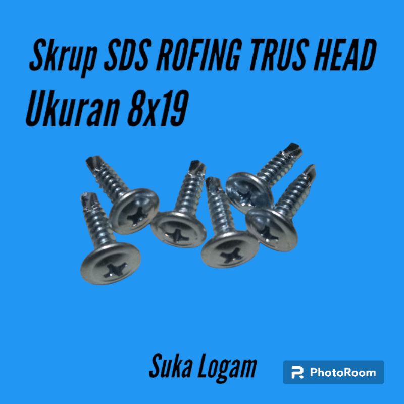 Skrup Sekrup Kanopi Roofing Truss Head SDS 8 X 19. Isi : 100 Biji.