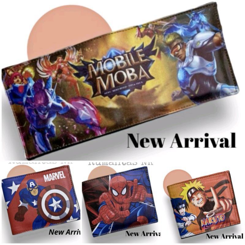 Dompet Anak Lipat Karakter Motif Dompet Pria Anak Cowok