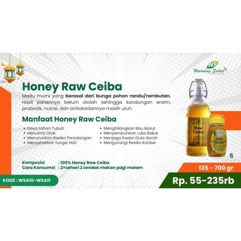 

MADU MURNI RAW CEIBA