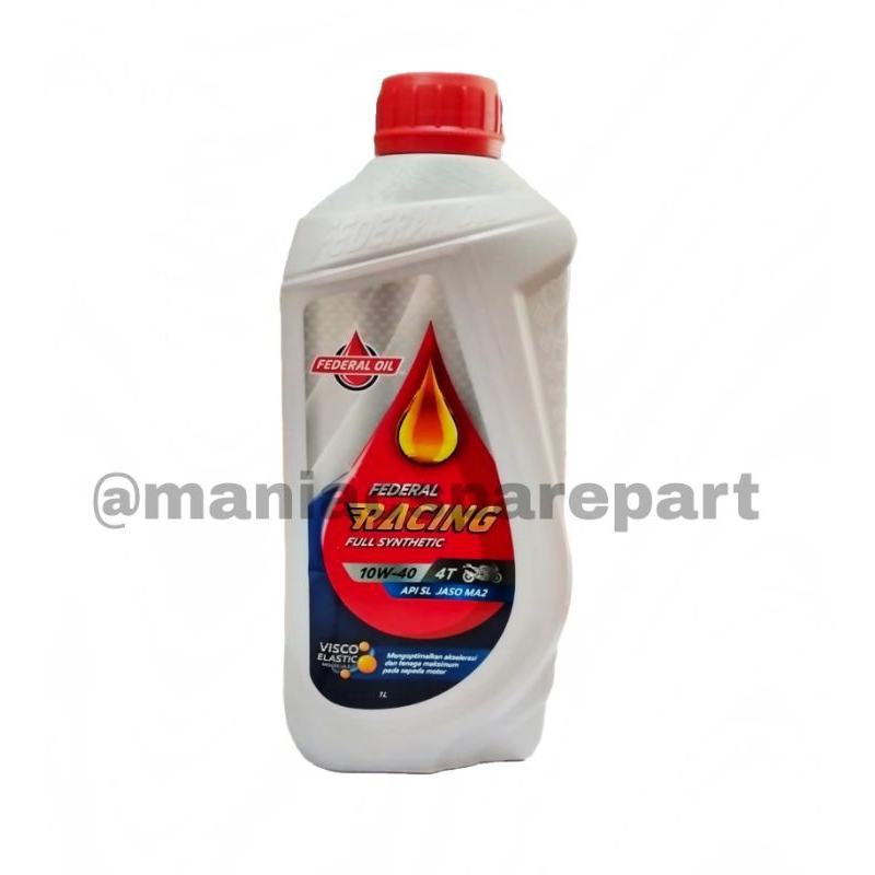 OLI MESIN FEDERAL OIL RACING FULL SYNTHETIC 10W-40 1 LT  ORIGINAL