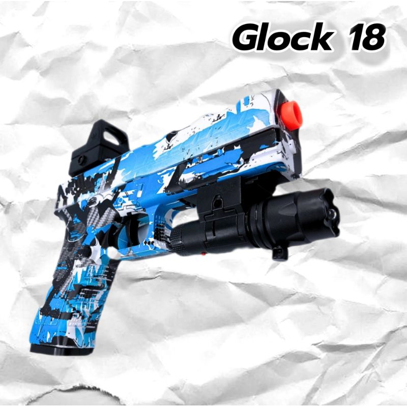 pistol mainan anak &amp; dewasa Glock 18 water gel blaster gun electrik