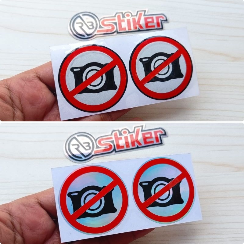 

Stiker cutting Di larang foto