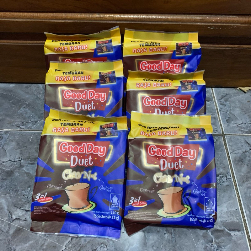 

Good Day Duet Choco Nut 5 x 22gr Kopi good day