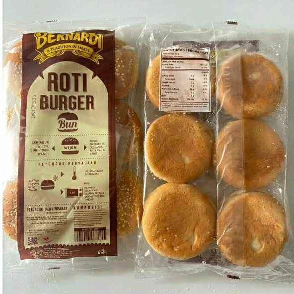 

Roti Burger Bernardi wijen besar