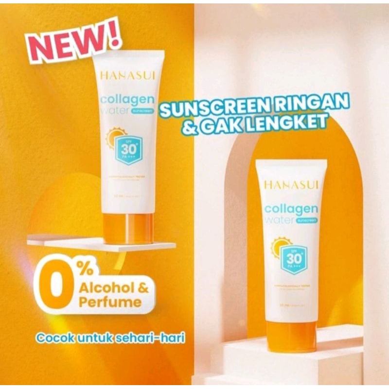 Hanasui suncreen SPF 30 PA+++ Collagen water suncreen