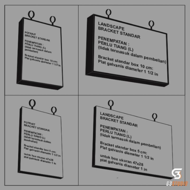 

Papan Nama Box Tanpa Lampu