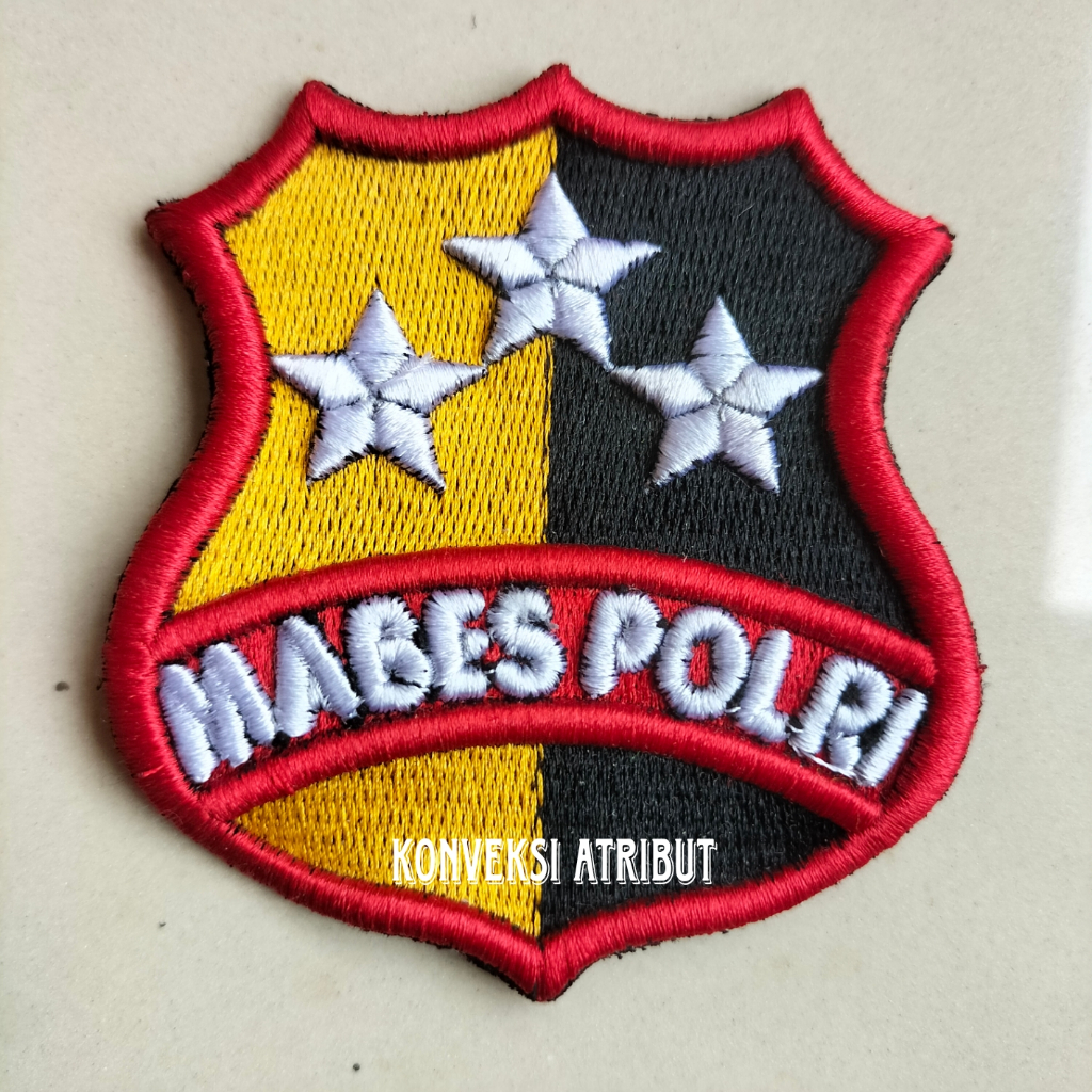 atribut bordir bareskrim polri