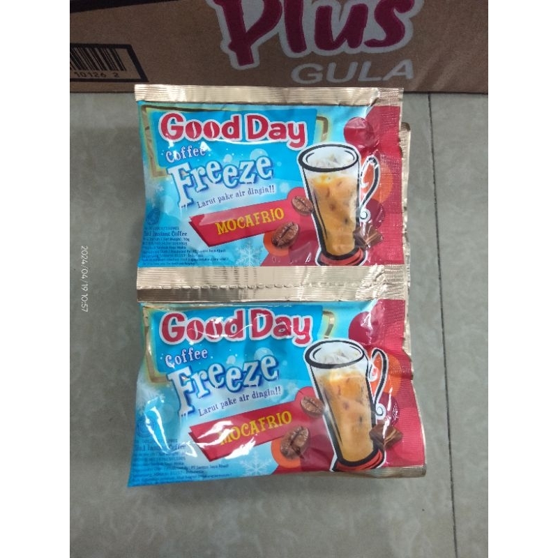 

Kopi Instant Good Day Freeze Mocafrio isi 10 sachet per renteng