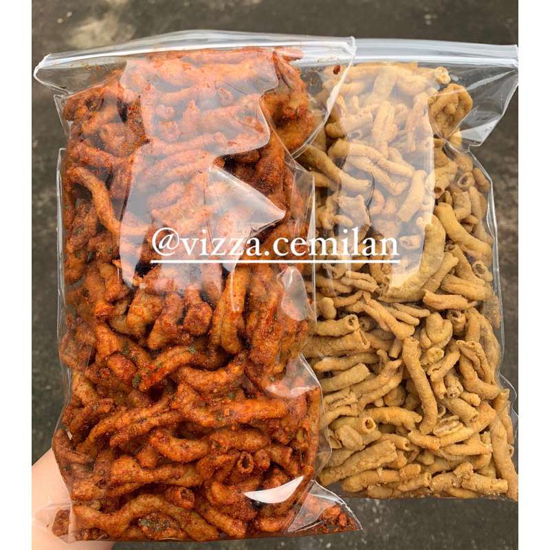 

Keripik Usus Pedas Daun Jeruk 1/2kg - Usus Crispy