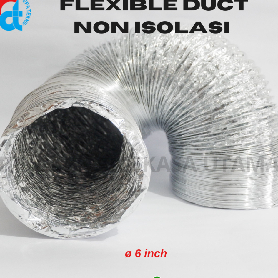 Defa Flexible Duct / Flexible Duct 6 inch / Metalizing non isolasi