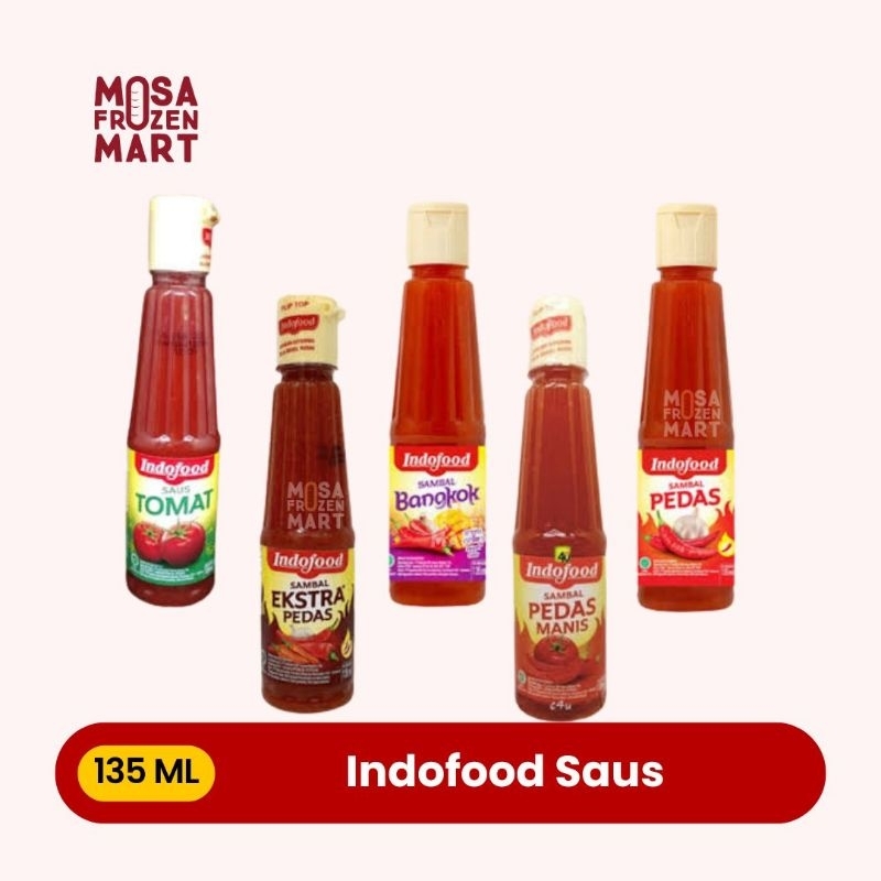 

Indofood Saus Sambal Pet 135ml | Indofood Saus Varian Rasa