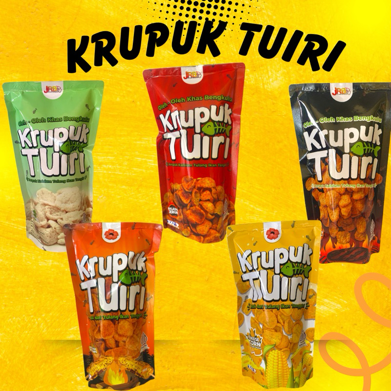 

KRUPUK TUIRI / KERUPUK KALSIUM KULIT IKAN TENGGIRI / KERUPUK TINGGI KALSIUM