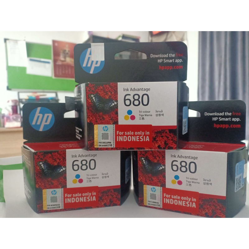 Tinta HP 680 Original Cartridge Ink Advantage Printer HP 2135 3635