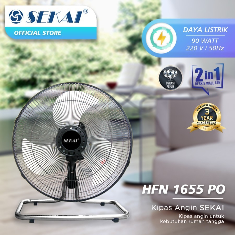 KIPAS ANGIN TORNADO SEKAI HFN 1655/HFN 1455/HFN 1210/HFN 1060