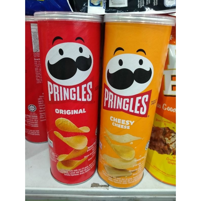 

PRINGLES ORIGINAL / CHEESY CHEESE 102 GR / PRINGLES KEJU / PRINGLES ORI