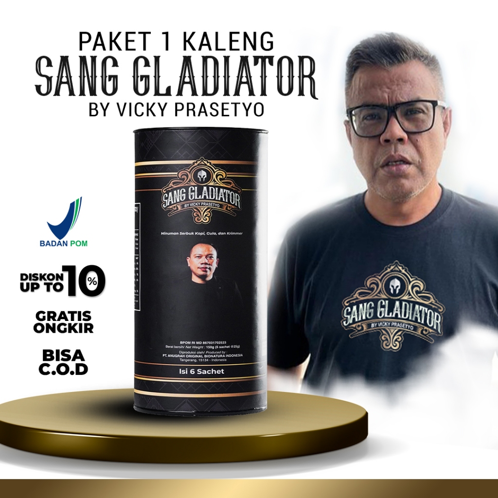 

Sang Gladiator Kopi By Vicky Prasetyo Halal Bpom