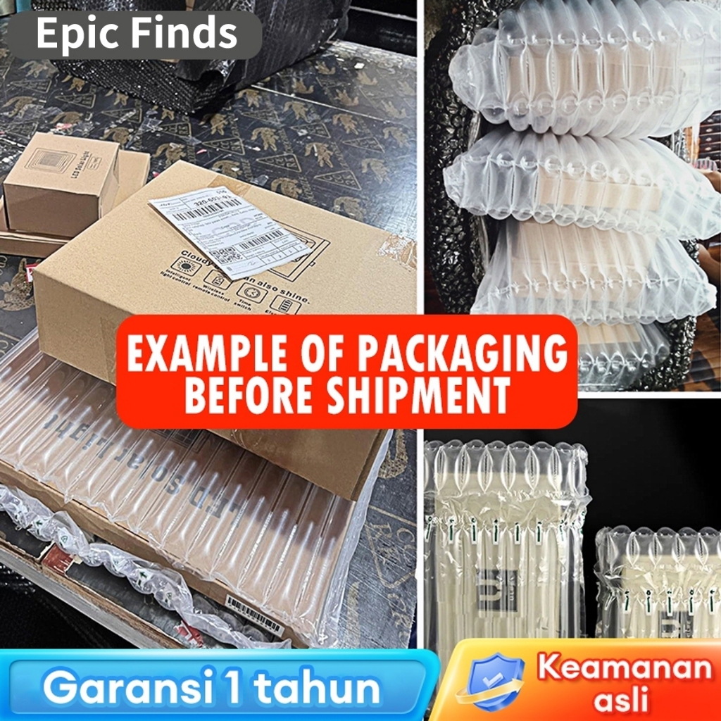 

Epic Finds Kolom gelembung tahan tekanan super kemasan Tambahan Untuk Safety（Beberapa produk di toko kami memiliki kemasan lebih kuat, perlu pembelian kombinasi）